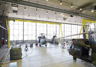 Verlinde, Maintenance and servicing of  Puma helicopters